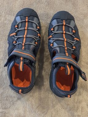 Merrell Navy and Orange Trail Sandals